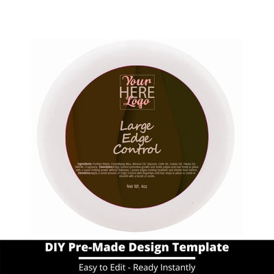 Large Edge Control Top Label Template 37