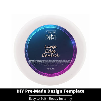 Large Edge Control Top Label Template 75