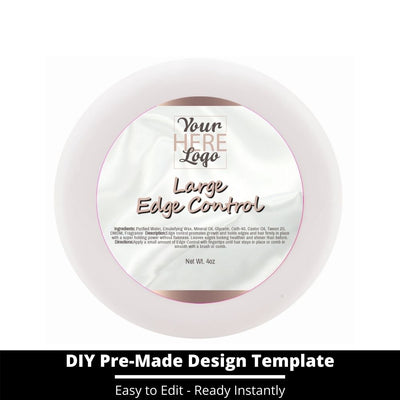 Large Edge Control Top Label Template 138