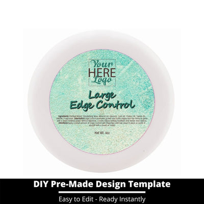 Large Edge Control Top Label Template 166