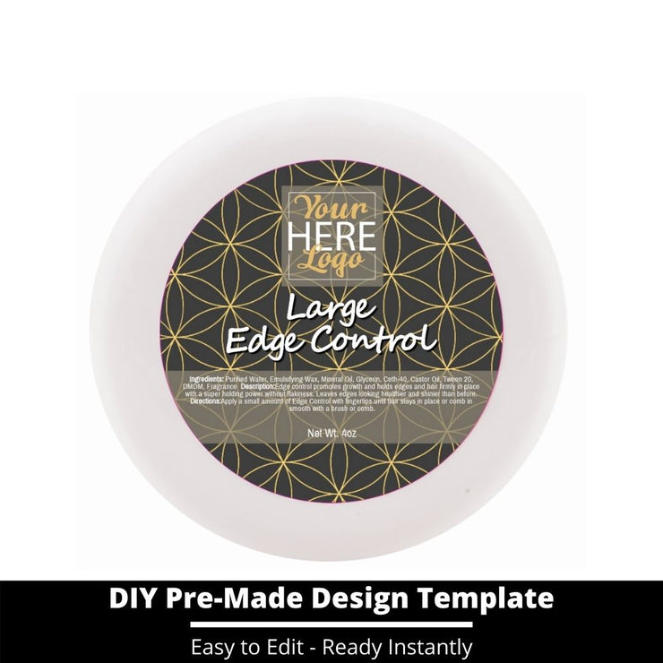 Large Edge Control Top Label Template 175