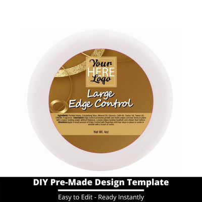 Large Edge Control Top Label Template 193