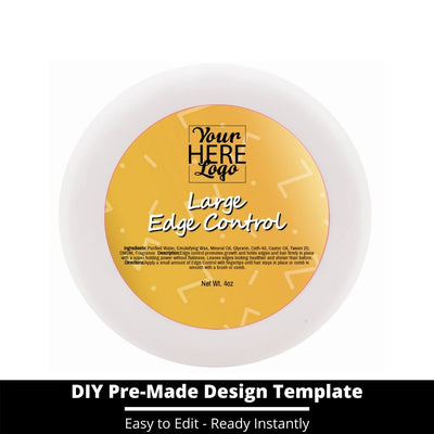 Large Edge Control Top Label Template 214