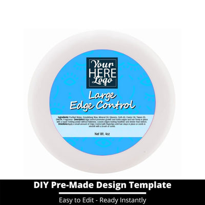 Large Edge Control Top Label Template 241