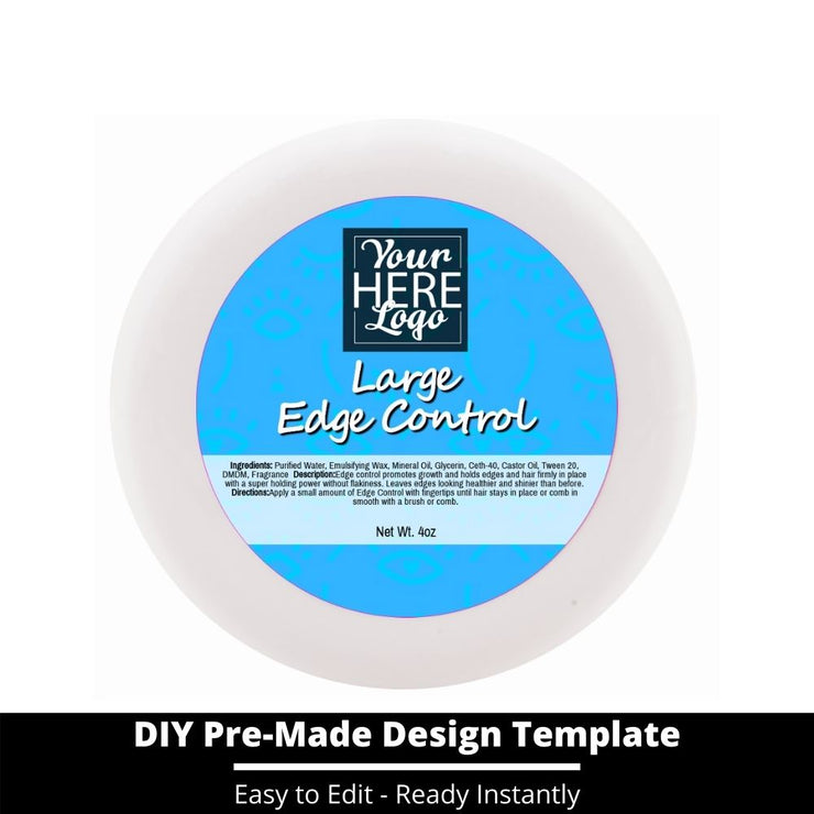 Large Edge Control Top Label Template 241