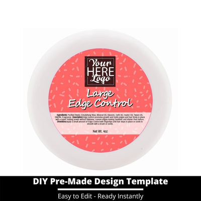 Large Edge Control Top Label Template 245