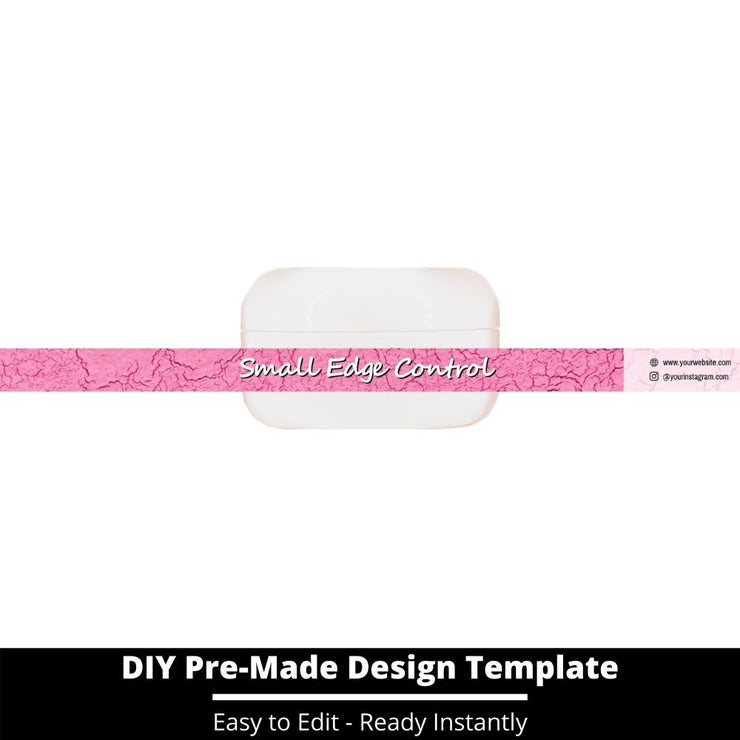 Small Edge Control Side Label Template 118