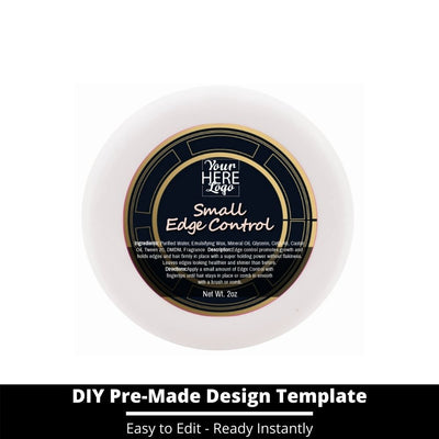 Small Edge Control Top Label Template 52