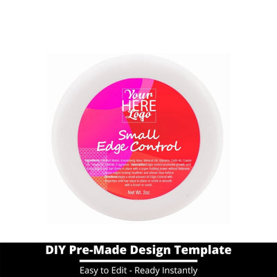 Small Edge Control Top Label Template 67