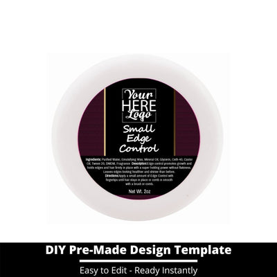 Small Edge Control Top Label Template 69