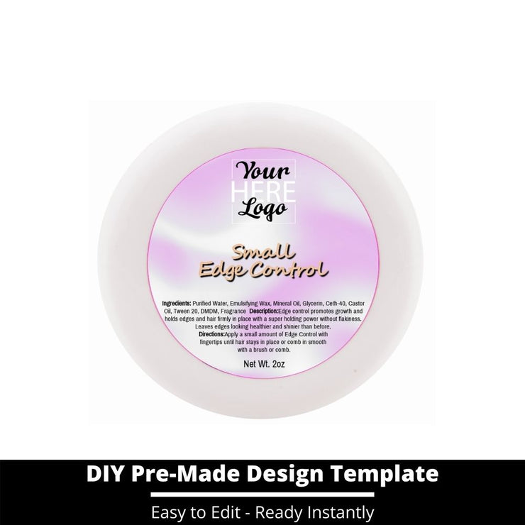 Small Edge Control Top Label Template 74