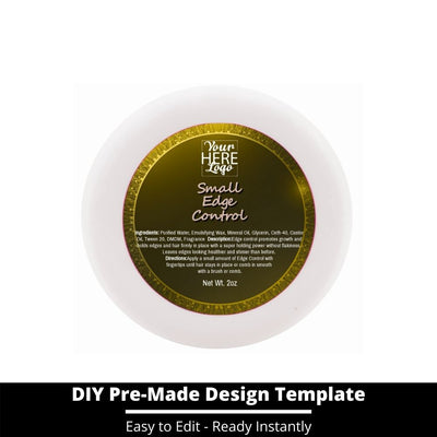 Small Edge Control Top Label Template 78