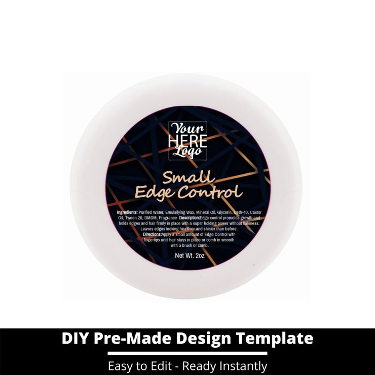 Small Edge Control Top Label Template 84