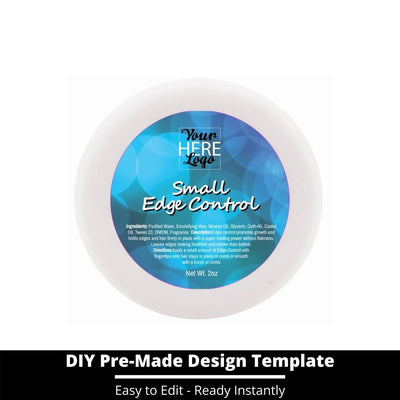 Small Edge Control Top Label Template 121