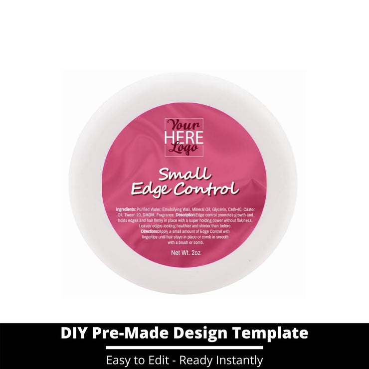 Small Edge Control Top Label Template 135