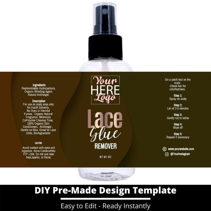 Lace Glue Remover Template 9